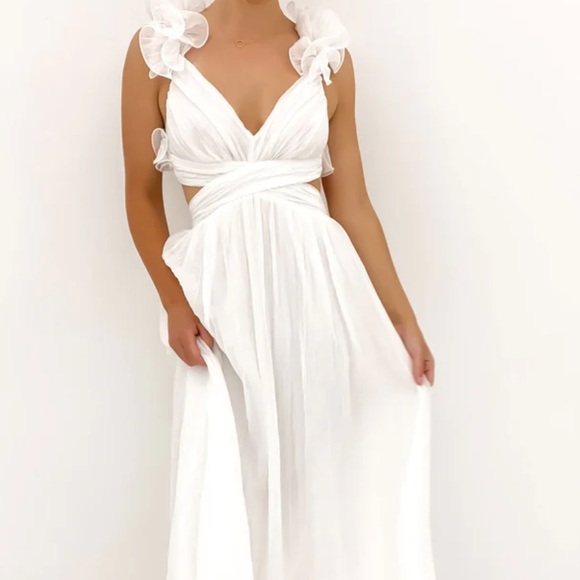 JEAN JAIL women boho ruffle top dress size XL - Picture 3 of 7